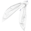 Long tail scrunchie white lurex gauze - PPMC