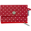 zipper pouch card purse red spots