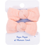 Small elastic bows gauze pink - PPMC