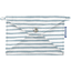 Little envelope clutch striped blue gray glitter - PPMC