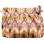 Pleated clutch bag ikat ocre - PPMC