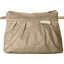 Mini Pleated clutch bag golden linen - PPMC