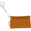 Pochette porte-clés paille dorée caramel - PPMC