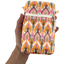 Quilted phone pocket ikat ocre