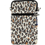 Quilted phone pocket leopard