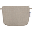 Coton clutch bag silver linen - PPMC