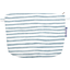 Coton clutch bag striped blue gray glitter - PPMC