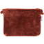 Coton clutch bag terracotta velvet - PPMC