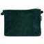 Coton clutch bag green velvet - PPMC