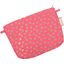 Tiny coton clutch bag feuillage or rose
