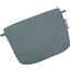 Tiny coton clutch bag gaze pois or bleu gris - PPMC