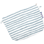 Tiny coton clutch bag striped blue gray glitter - PPMC