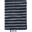 Card holder striped silver dark blue