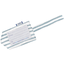 Luggage Tag striped blue gray glitter - PPMC
