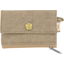 zipper pouch card purse golden linen - PPMC
