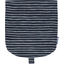 Flap of small shoulder bag striped silver dark blue - PPMC