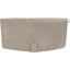 Flap of shoulder bag silver linen - PPMC