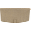 Flap of shoulder bag golden linen - PPMC