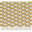 Tissu coton au mètre fleurs moutarde ex1055
