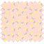 Tissu coton au mètre citron jaune rose ex1057 - PPMC