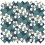Tissu coton au mètre fleurs nocturne ex1078 - PPMC