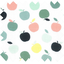 Cotton fabric green apples ex1099 - PPMC