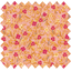 Cotton fabric old pink little flowers - PPMC