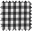 Tissu coton au mètre ex2227 vichy noir et blanc