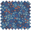 Cotton fabric ex2245 star anise blue - PPMC