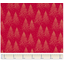 Tissu coton au mètre ex2253 sapins poudrés rouge