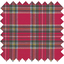 Tissu coton au mètre ex2261 ecossais rouge lurex - PPMC