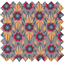 Tissu coton au mètre fleurs de savane - PPMC