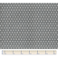 Tissu coton au mètre octogone noir ex1003