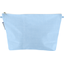 Cosmetic bag with flap sky blue gingham - PPMC