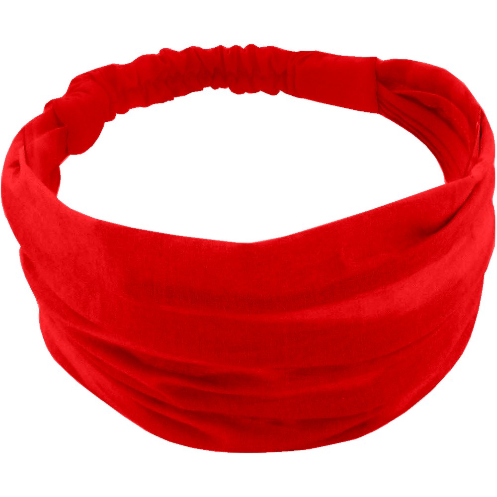 Headscarf headband- Baby size tangerine red