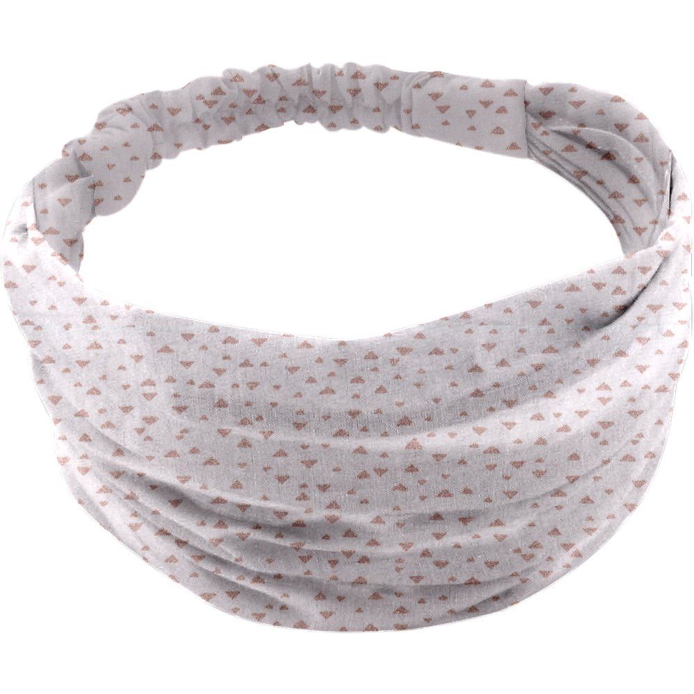 Headscarf headband- Baby size gray copper triangle