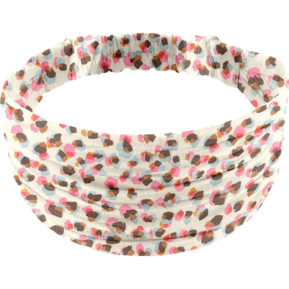 Headscarf headband- child size confetti aqua