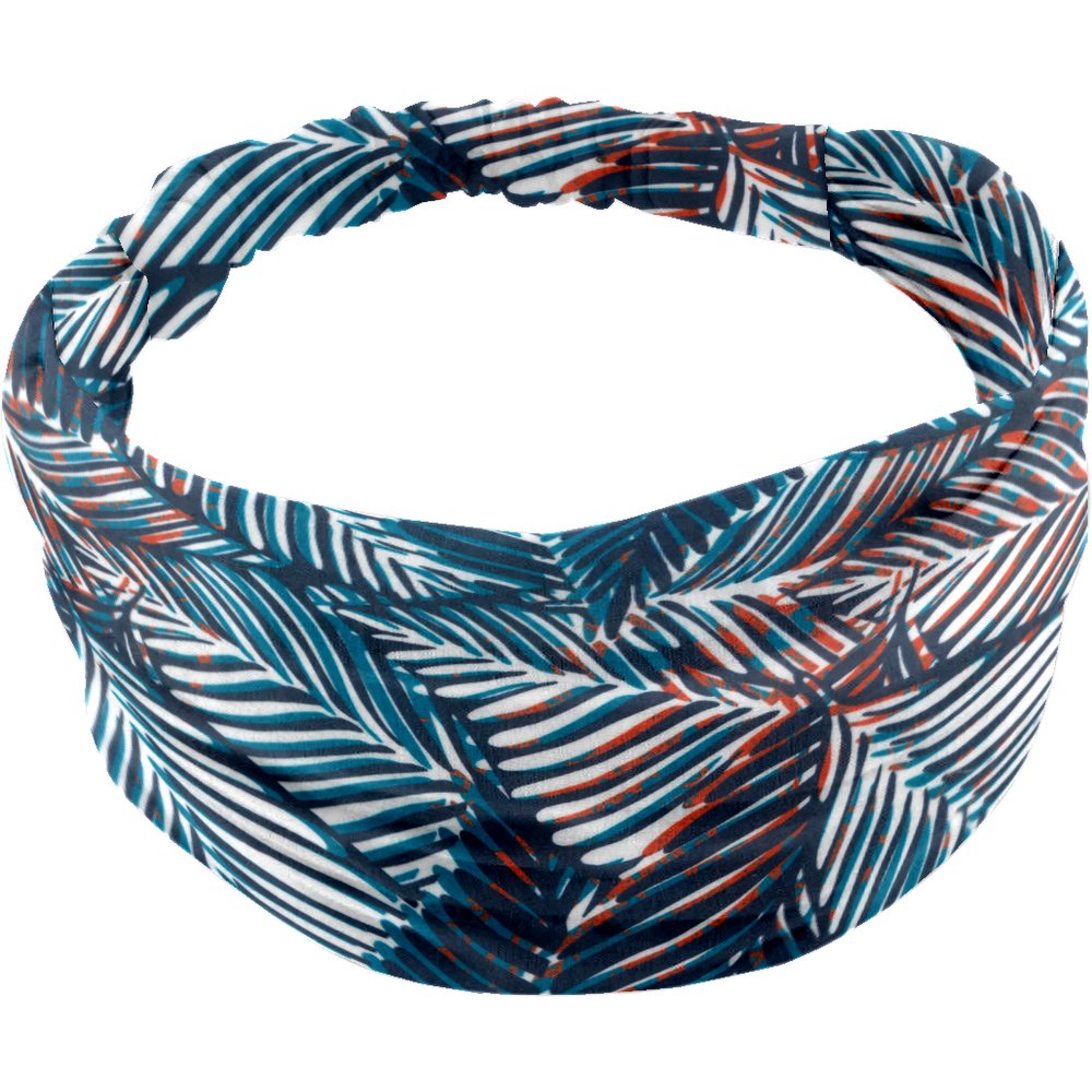Headscarf headband- child size feuillage marine