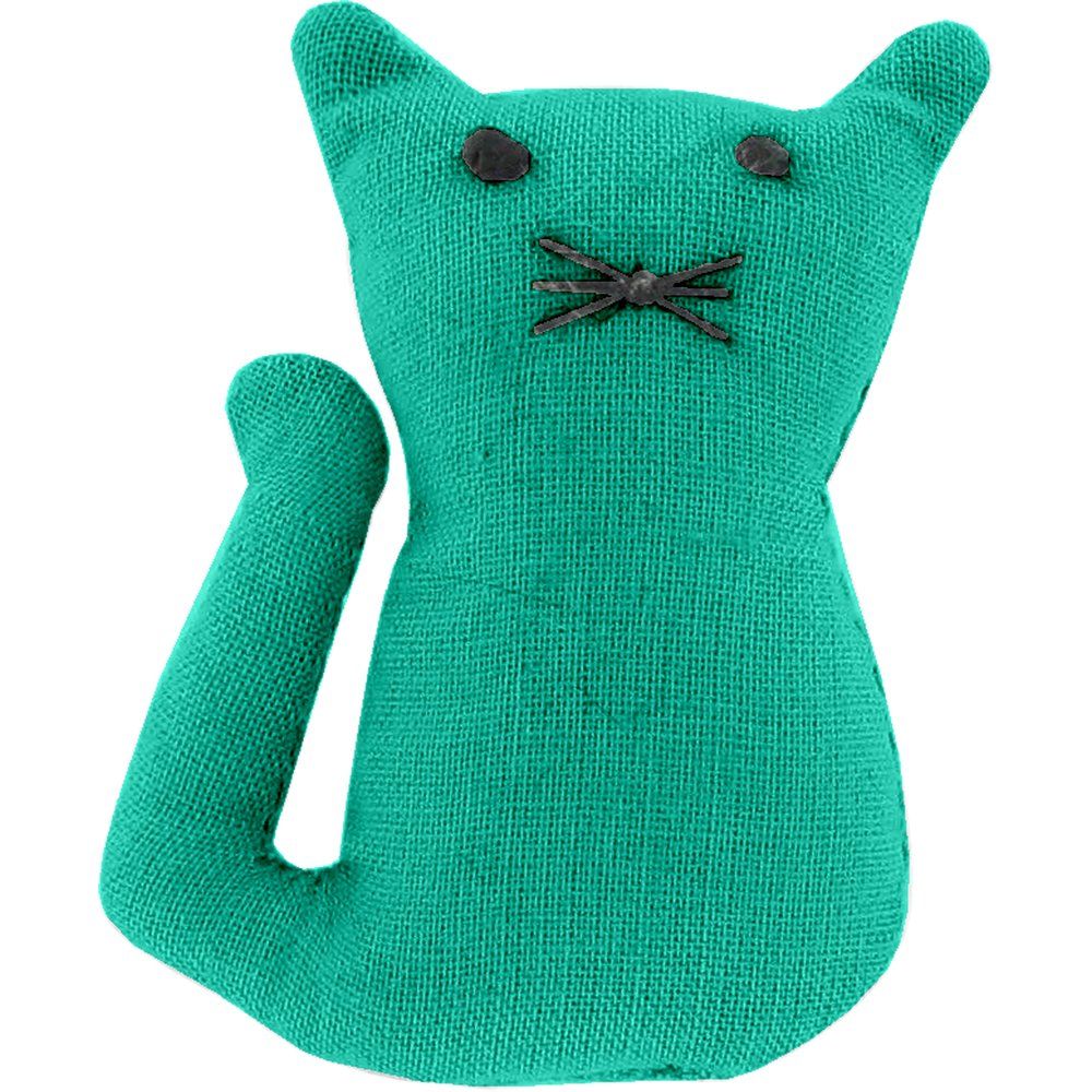 Pasador pequeño gato verde de laurel
