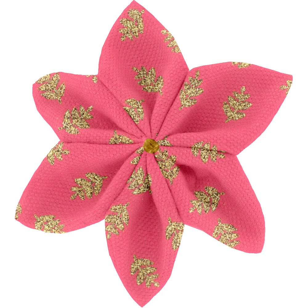 Star flower 4 hairslide feuillage or rose