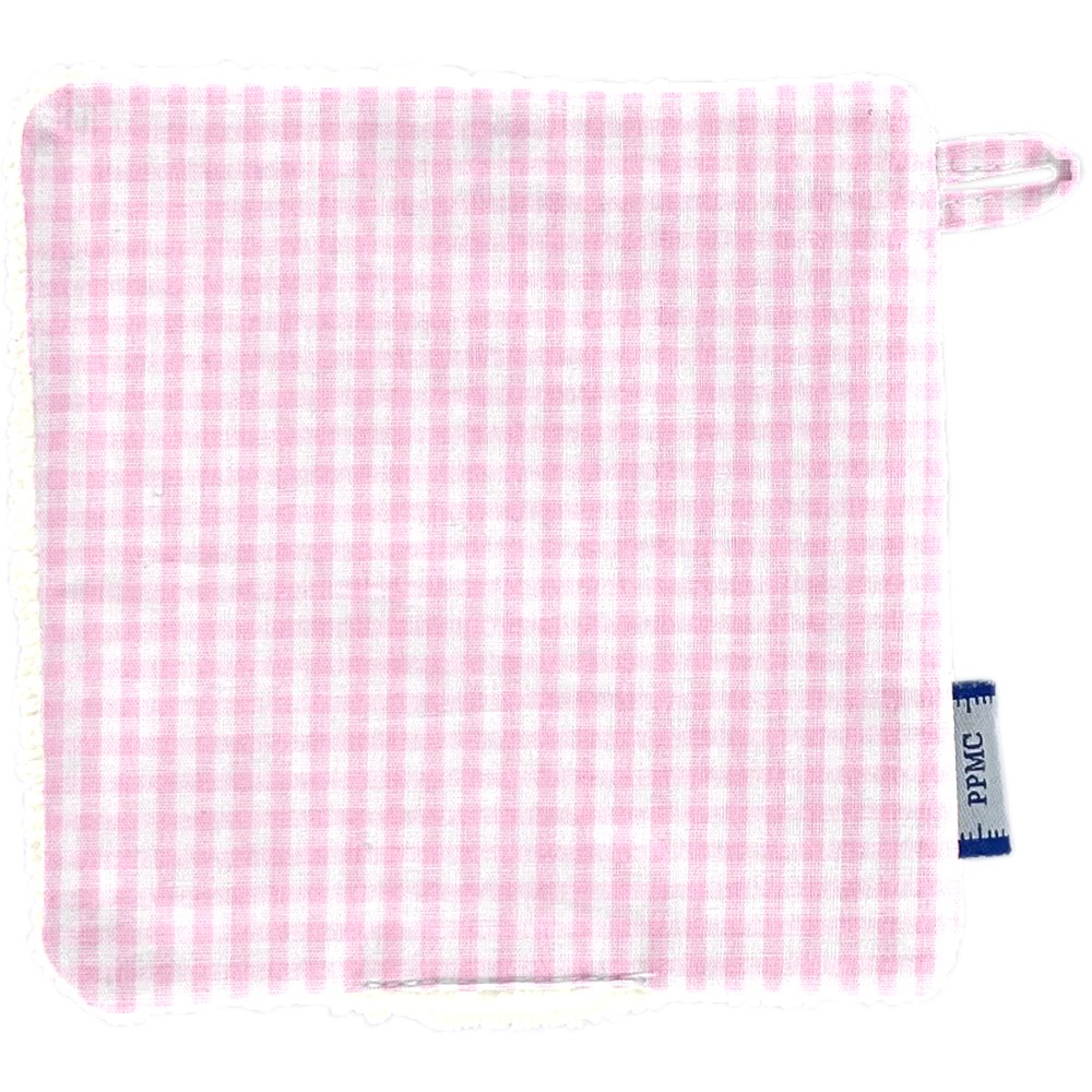 Makeup Remover cotton pink gingham