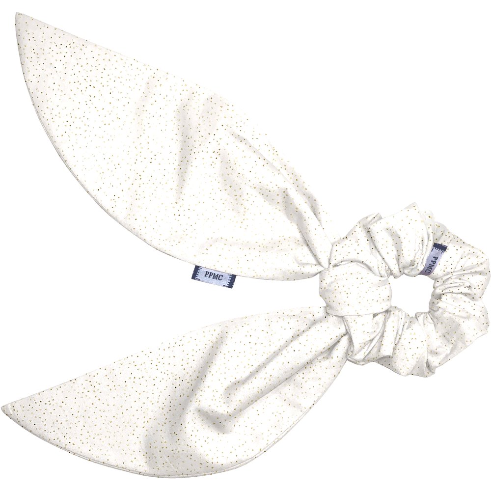 Short tail scrunchie white sequined