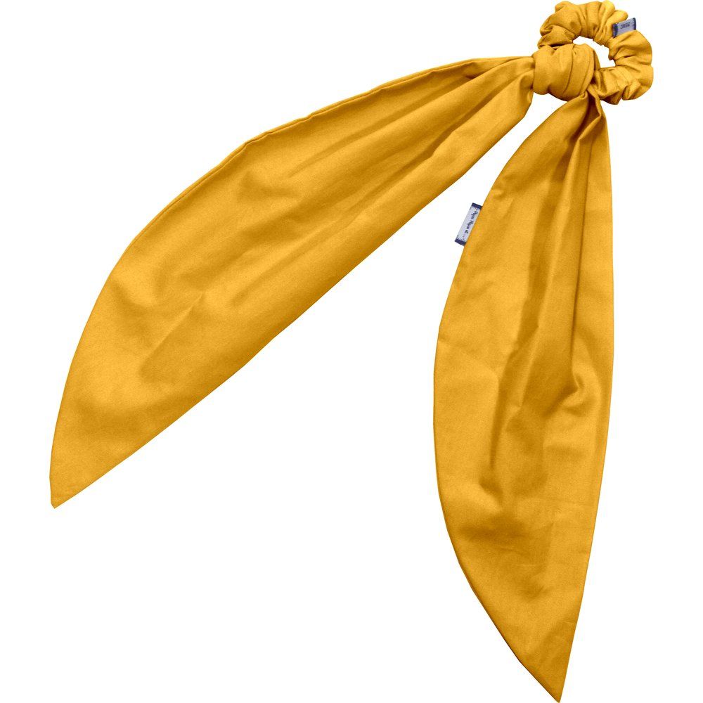 Long tail scrunchie yellow ochre