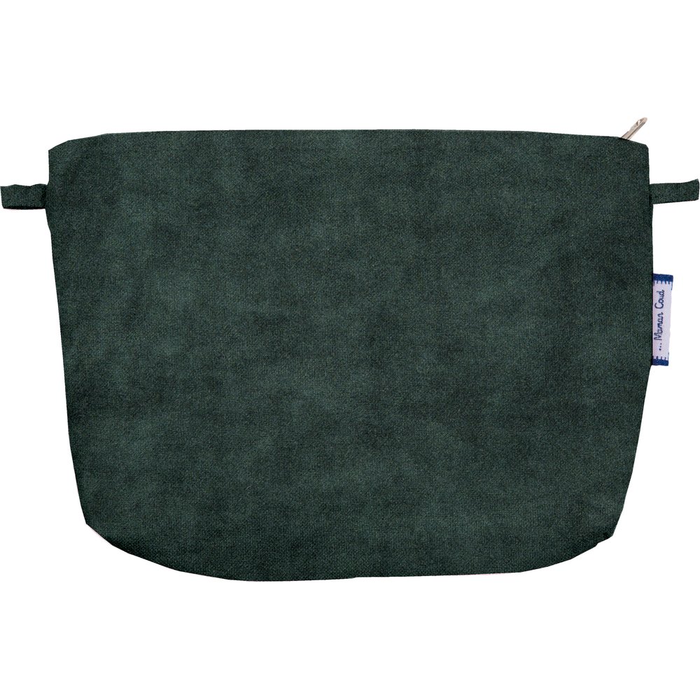 Coton clutch bag green velvet