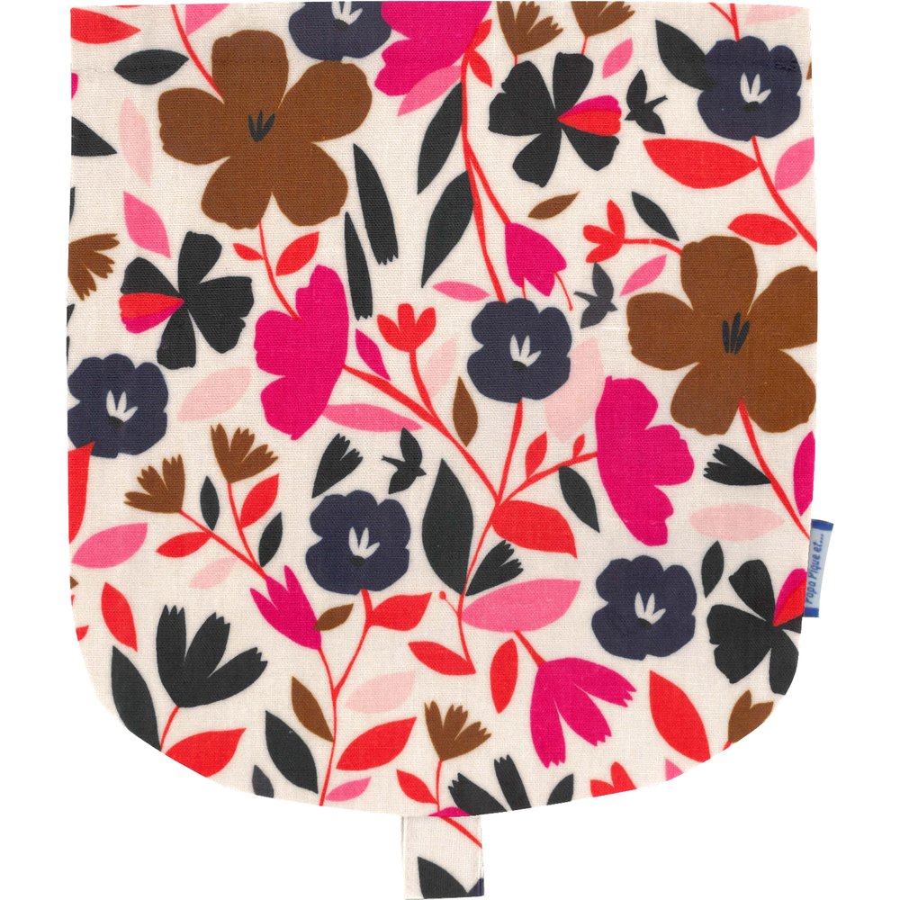 Flap of small shoulder bag champ floral