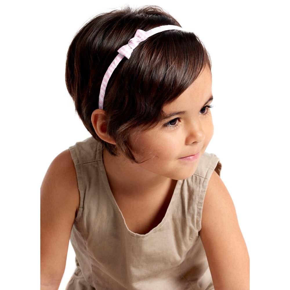 Thin Headband Pink Gingham Cheap Ppmc