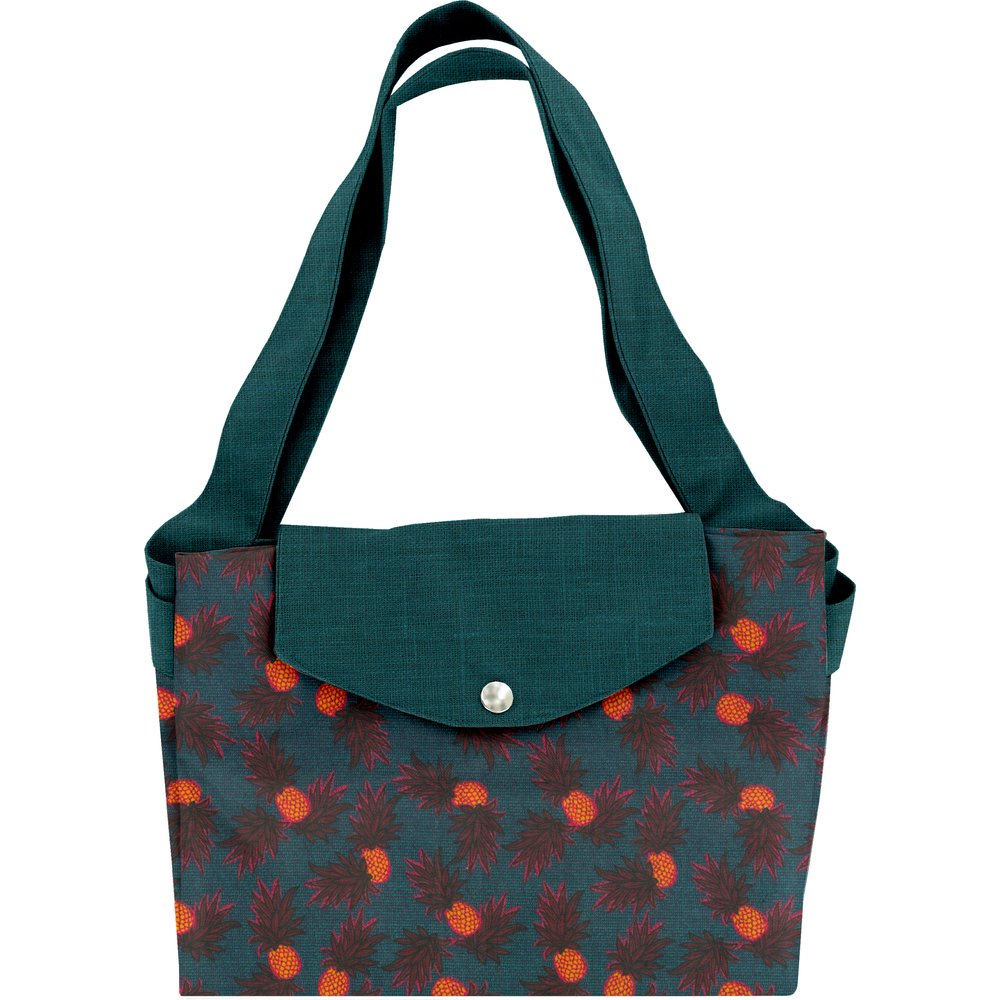 Grand sac cabas en tissu ananas party Grand sac cabas en tissu ananas party