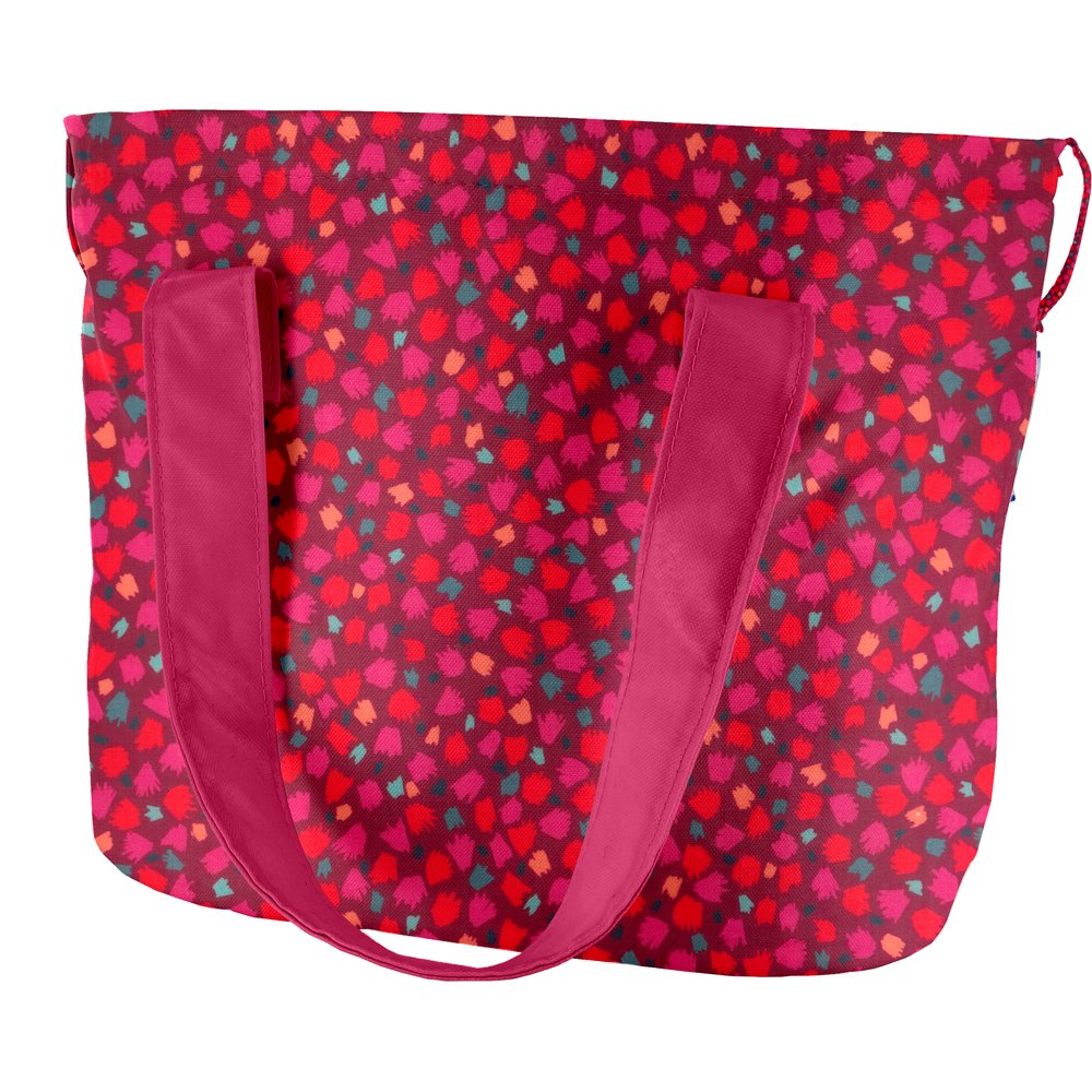 Sac Lunch Isotherme pompons cerise