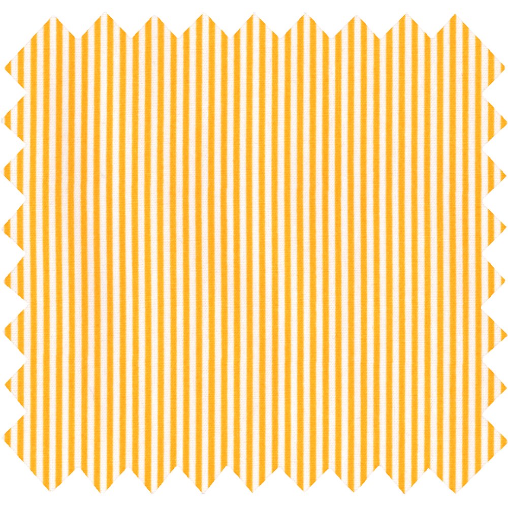 Tissu coton au mètre ex2224 mini rayures jaunes