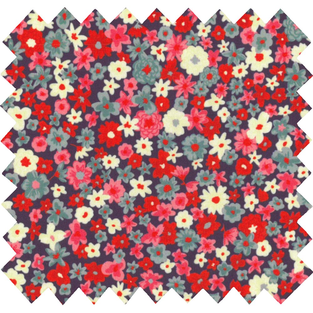 Cotton fabric tapis rouge